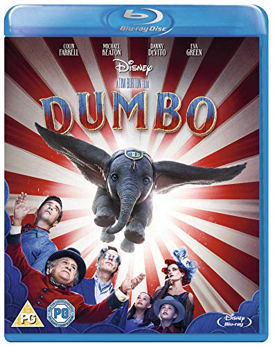 Dumbo Blu-ray cover featuring the baby elephant with large ears.
