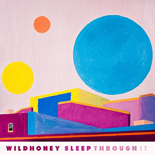 Album cover: abstract painting with colorful circles and geometric shapes.