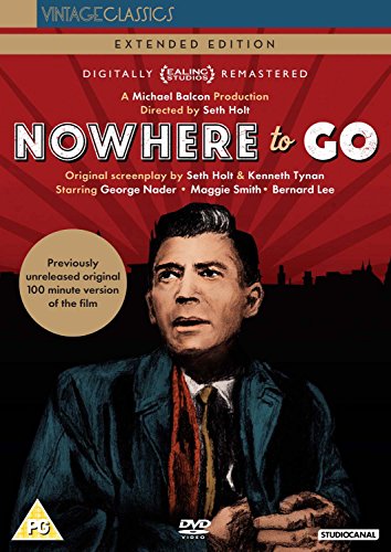 DVD cover for “Nowhere To Go” featuring a distressed man’s portrait.