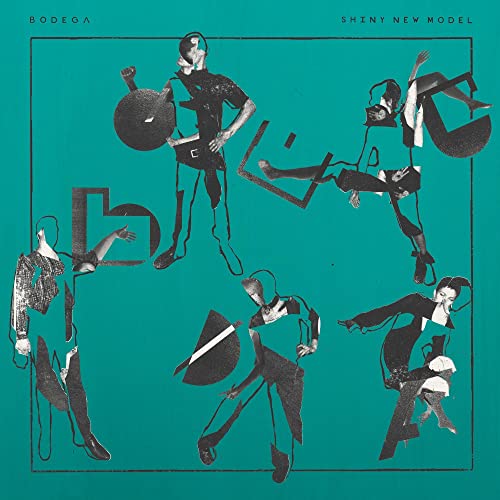 CD cover for Bodega’s “Shiny New Model” with fragmented figures.