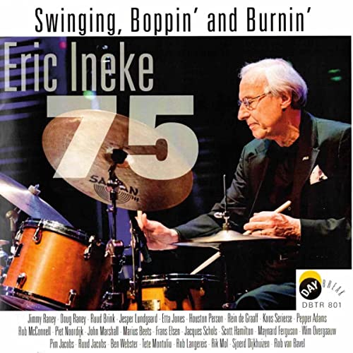 CD cover featuring drummer Eric Ineke with drum set and text.