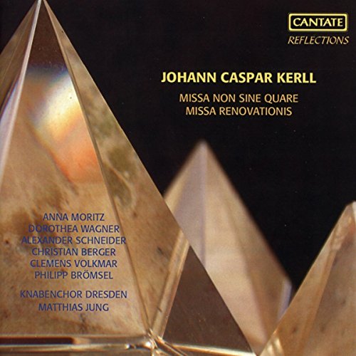 CD cover for “Missae” by Moritz, Wagner, featuring abstract gold pyramids.