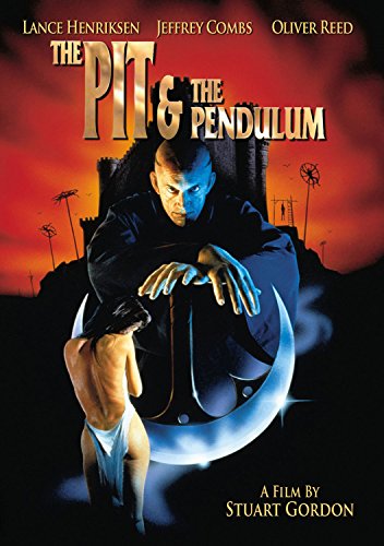 DVD cover for "The Pit and the Pendulum" with a man in a dark robe.