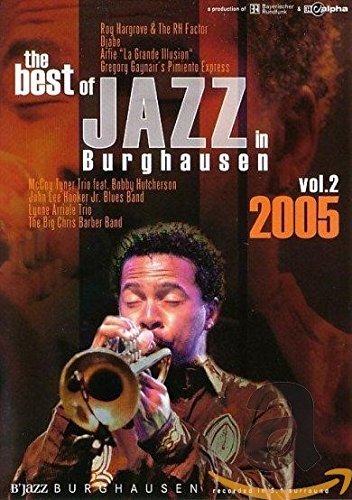 DVD case cover with a man playing a trumpet, titled "Best of Jazz in Burghausen".