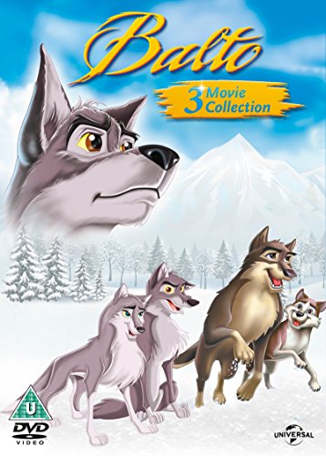DVD cover featuring cartoon wolves in a snowy landscape, titled "Balto 3 Movie Collection".