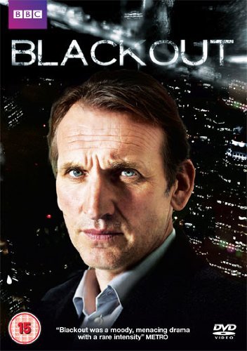 DVD cover for Blackout featuring a close-up portrait of a man against a city.