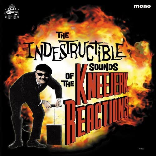 CD cover: man falling into flames with bold red text.