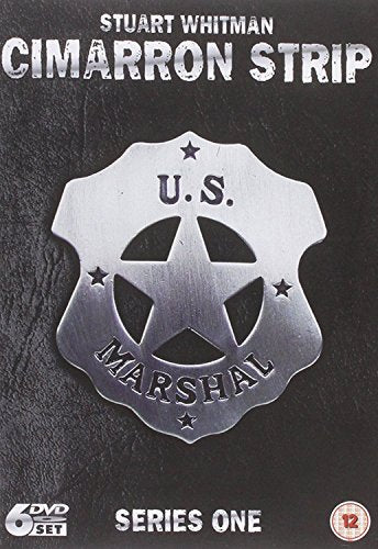 Cimarron Strip DVD cover featuring a silver U.S. Marshal badge.