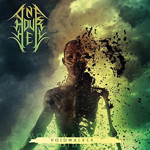Album cover: distorted figure dissolving into a green, cloudy background.