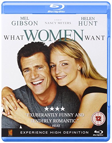 What Women Want" Blu-ray cover featuring Mel Gibson and Helen Hunt.