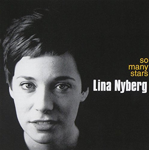 CD album cover featuring Lina Nyberg, with a photo and title "So Many Stars".