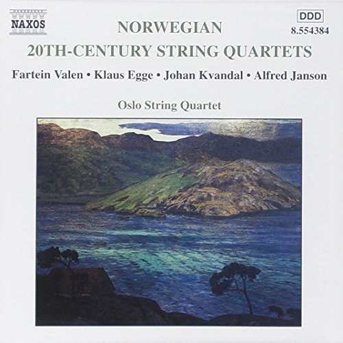 CD cover featuring a landscape painting of a Norwegian fjord.