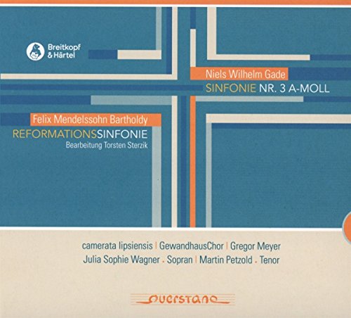 CD cover for symphonies by Wagner, Petzold, Meyer, and Gewandhau.