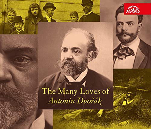 CD cover featuring vintage portraits of composer Antonín Dvořák and others.