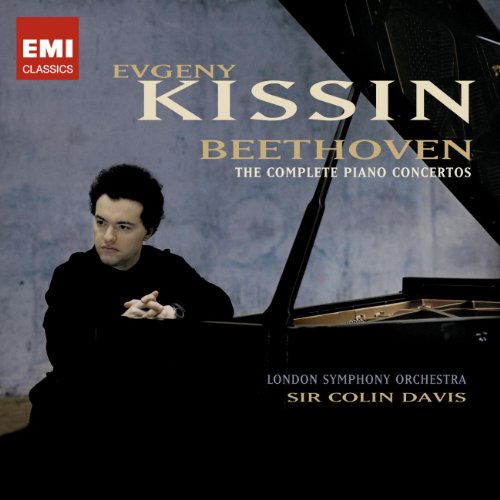 CD cover featuring pianist Evgeny Kissin and a grand piano.