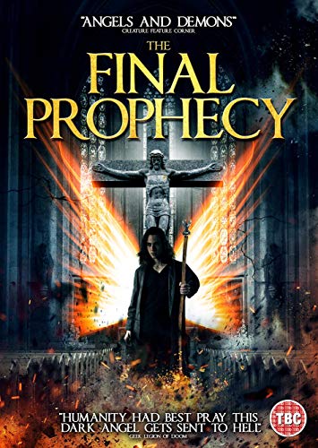 DVD cover for "The Final Prophecy" featuring a woman holding a staff in a church.