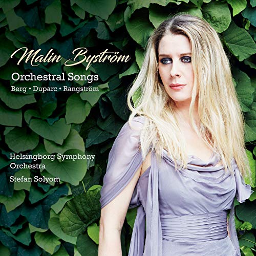 CD cover featuring soprano Malin Byström against green foliage.