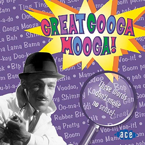 CD cover for “Great Googa Mooga” featuring a man with a magnifying glass.