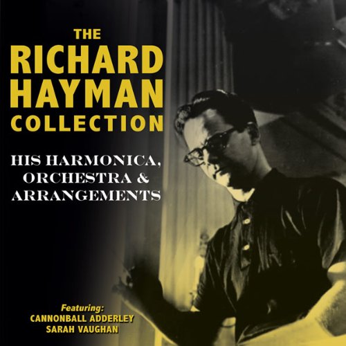 "CD cover with black and yellow design, featuring a man playing harmonica."