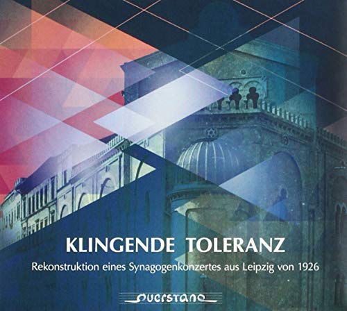 The image is a CD cover with a building and abstract shapes. "CD cover with building image, abstract shapes, and white text."