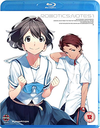 "Blu-ray case with anime cover art featuring two characters, one holding a diving helmet."
