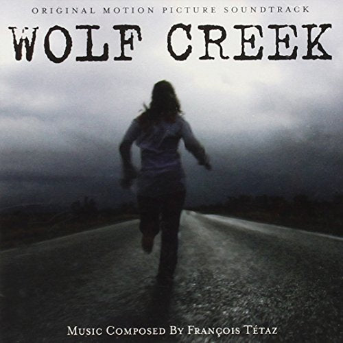 Wolf Creek" soundtrack CD cover with a lone figure running down a road.