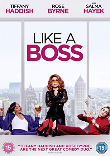 Like A Boss" DVD cover featuring Tiffany Haddish, Rose Byrne, and Salma Hayek.