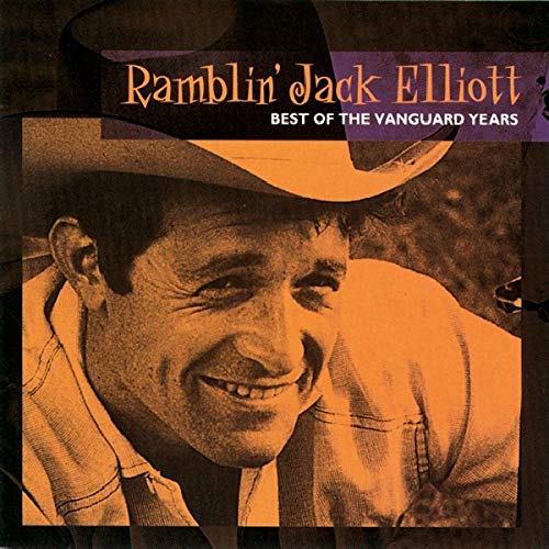CD cover featuring Ramblin' Jack Elliott in a cowboy hat, smiling.