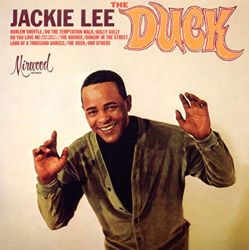 Jackie Lee album cover: a smiling man in a green jacket poses.