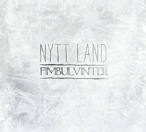 CD cover for Nytt Land - Fimbulvinter with a frosty, white background.