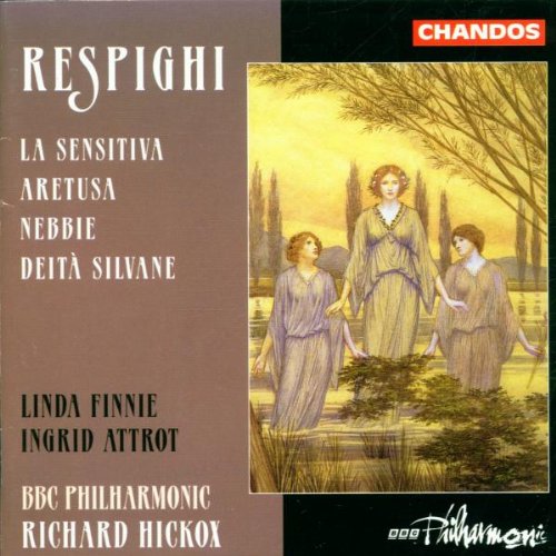 "CD cover art featuring an illustration of three women in flowing robes outdoors."