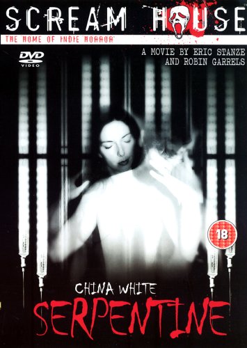 DVD cover for "China White Serpentine" featuring a woman surrounded by syringes.