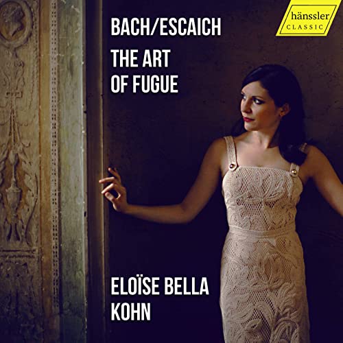 CD cover featuring pianist Eloïse Bella Kohn and text “The Art of Fugue.”