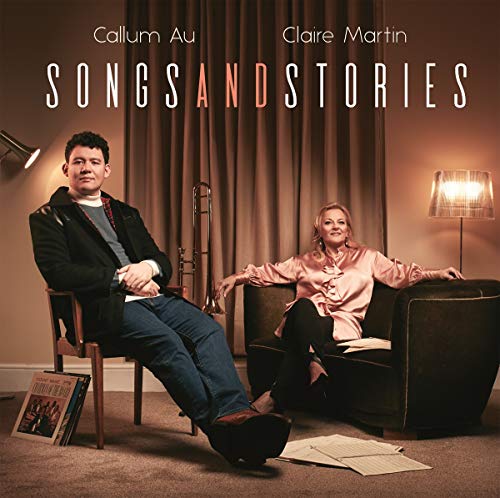 CD cover featuring Callum Au and Claire Martin in a living room setting.
