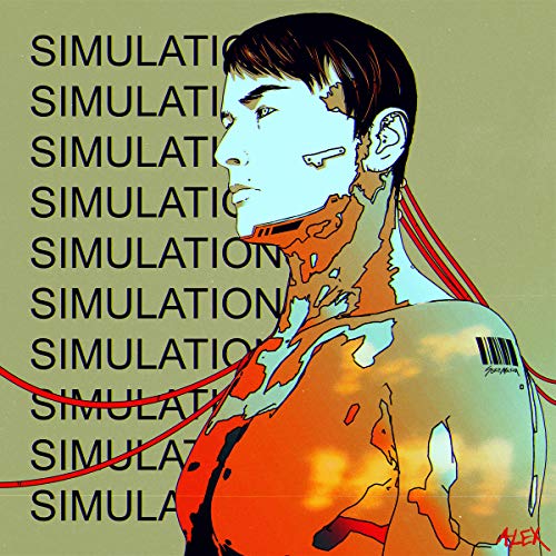 Vinyl album cover: illustration of a person with robotic elements.