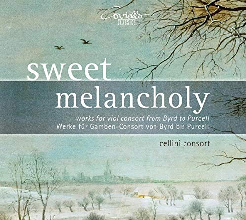 CD cover with a winter landscape and "sweet melancholy" text.