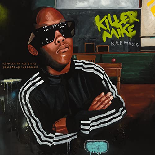 Killer Mike album cover featuring a portrait in a classroom setting.