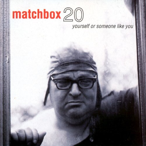 "CD cover with black and white photo of man wearing glasses and headband."