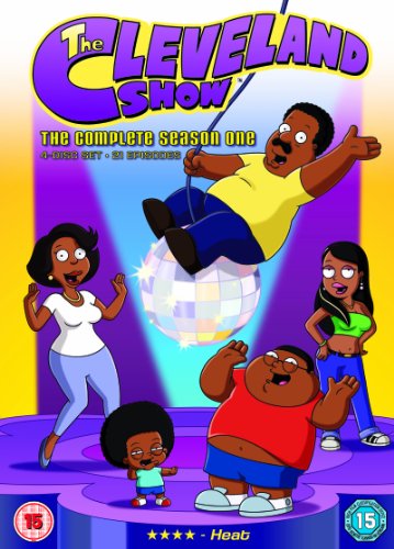 "The Cleveland Show" DVD cover featuring cartoon characters dancing around a disco ball.