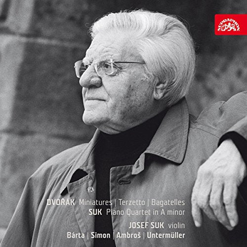 Black and white image of an older man on a CD cover.