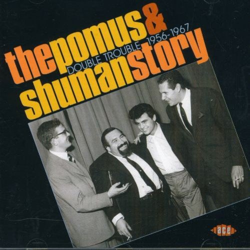 CD cover for “Double Trouble 1956-1967” featuring a black and white photo of four men.