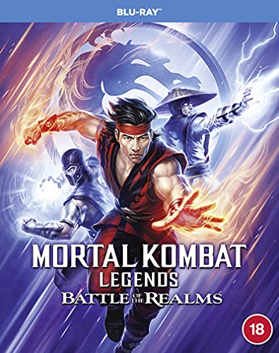 Mortal Kombat Legends: Battle of the Realms Blu-ray cover art featuring fighters.