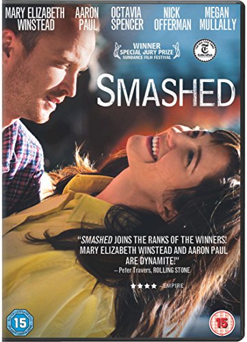 DVD cover for "Smashed" showing a man and a drunk woman.
