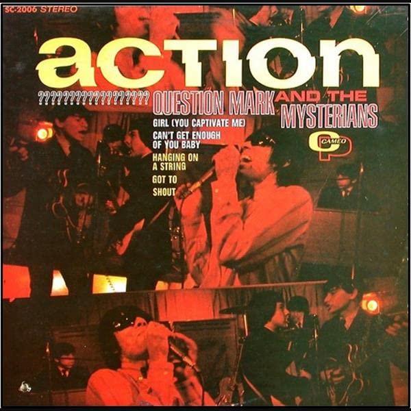 Album cover for ? and The Mysterians’ “Action” featuring a band performance.