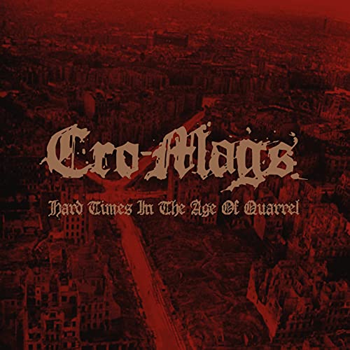 Cro-Mags album cover: red cityscape with band logo and title.