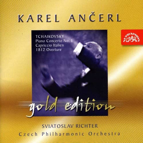 CD cover featuring conductor Karel Ančerl and pianist Sviatoslav Richter.