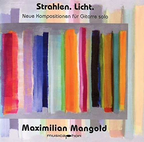 CD cover with abstract colorful brushstrokes and text: Maximilian Mangold.