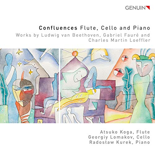 CD cover: abstract watercolor painting with text listing composers and performers.