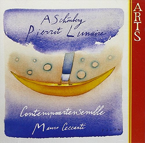 CD cover art: watercolor painting of a crescent moon and boat.