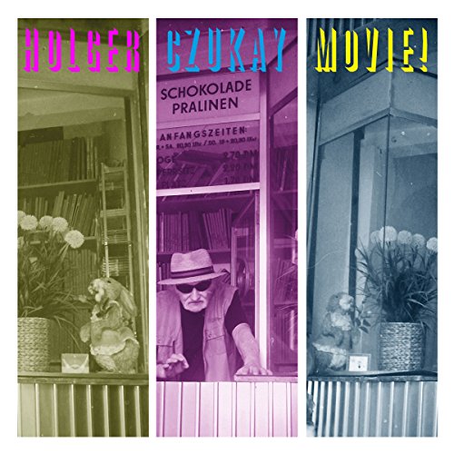 Holger Czukay "Movie" vinyl album cover with a triptych of shop windows.